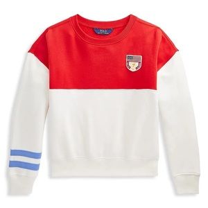 POLO RALPH LAUREN Girls Color-Blocked Fleece Sweatshirt and sweatpants